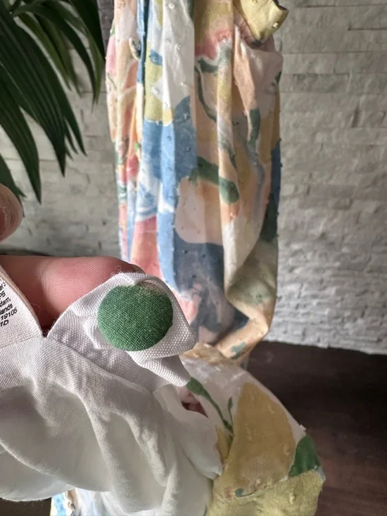 Girl & The Sun Anthropologie Cotton Rayon Multicolor Kylo Maxi Dress Size XS - Picture 6 of 10